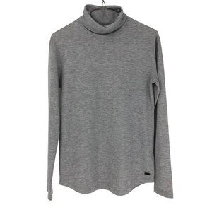 Roots Heathered Light Grey Lightweight Longsleeve Turtleneck Loose fit size XS